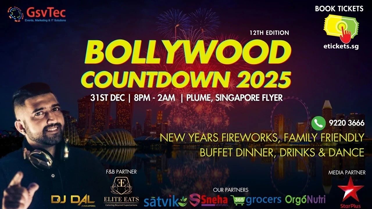 Bollywood Countdown Party 2025