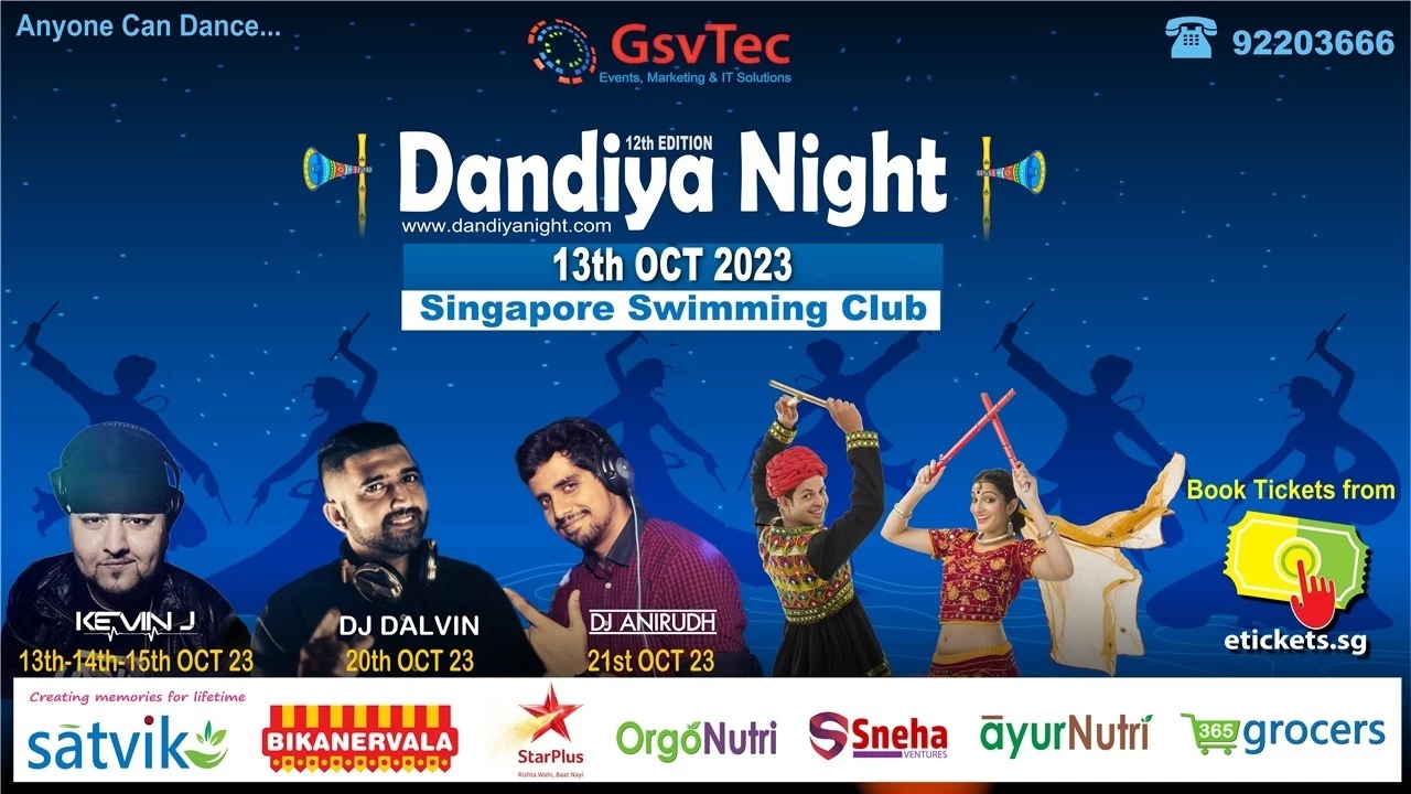 etickets Dandiya Night 13th Oct 2023